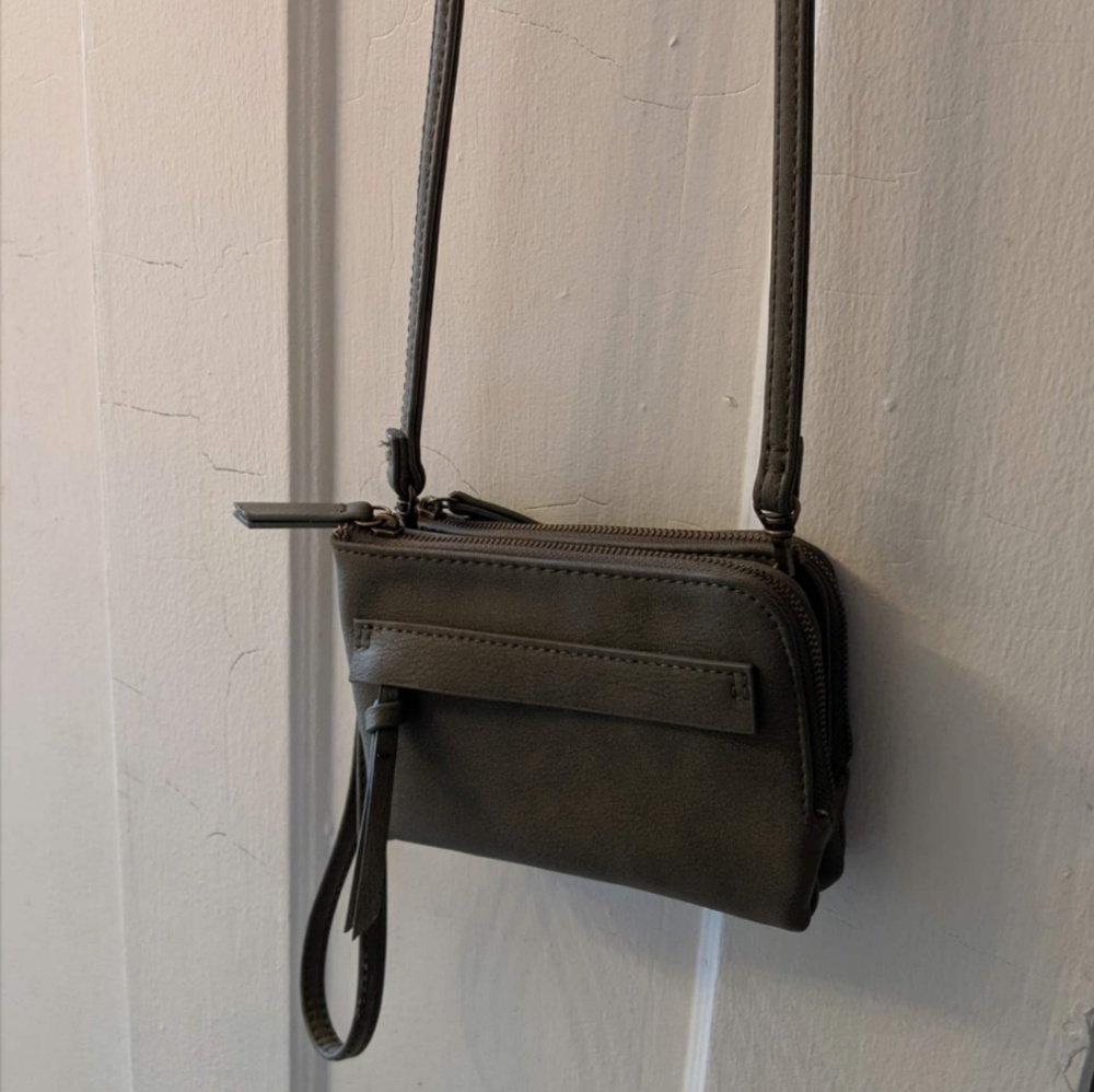 New Olive green cross body bag